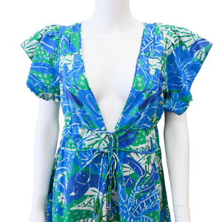 FARM RIO | Jungle Panther Tropical Floral Mini Dress