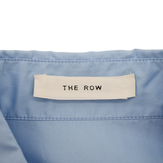 THE ROW | Xime Light Blue Button-Up Cotton Blouse