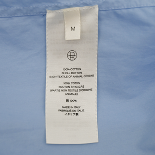 THE ROW | Xime Light Blue Button-Up Cotton Blouse