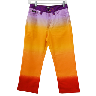 DOLCE & GABBANA | Rare Sunset Ombré Gradient Rainbow Jeans