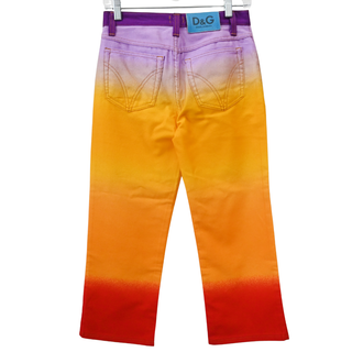 DOLCE & GABBANA | Rare Sunset Ombré Gradient Rainbow Jeans