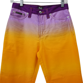 DOLCE & GABBANA | Rare Sunset Ombré Gradient Rainbow Jeans