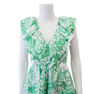 LILLY PULITZER | Ritamarie Spearmint Tulips Ruffled Mini Dress