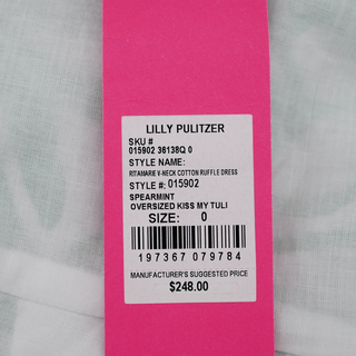 LILLY PULITZER | Ritamarie Spearmint Tulips Ruffled Mini Dress