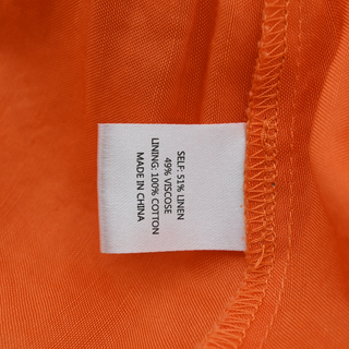 LA LIGNE | Bright Orange Tiered Midi Dress