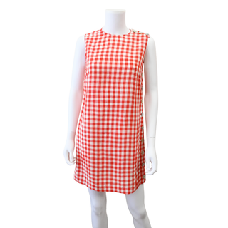 DOEN | Coralie Scarlet Marilyn Gingham Shift Dress
