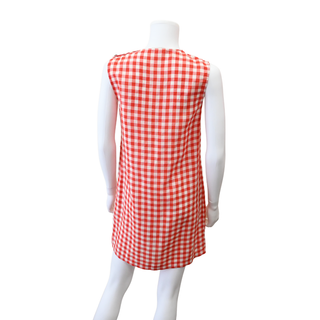 DOEN | Coralie Scarlet Marilyn Gingham Shift Dress
