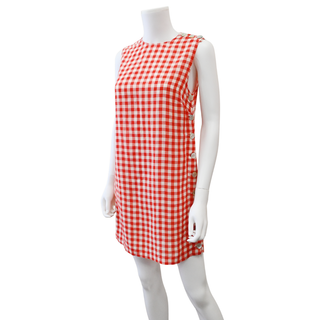 DOEN | Coralie Scarlet Marilyn Gingham Shift Dress