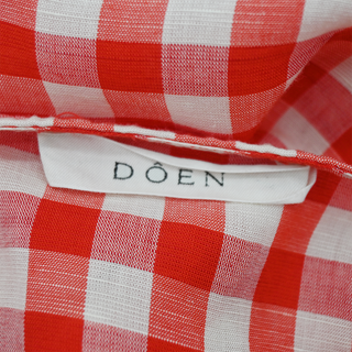 DOEN | Coralie Scarlet Marilyn Gingham Shift Dress