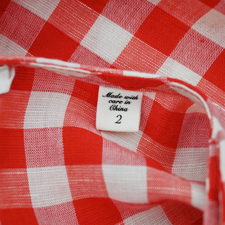 DOEN | Coralie Scarlet Marilyn Gingham Shift Dress