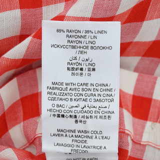 DOEN | Coralie Scarlet Marilyn Gingham Shift Dress
