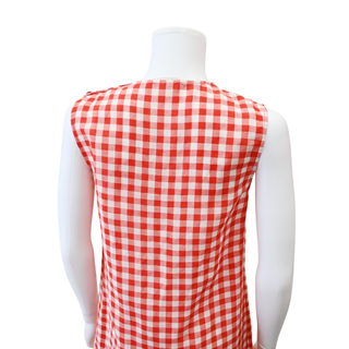 DOEN | Coralie Scarlet Marilyn Gingham Shift Dress