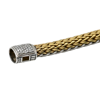 Reversible Pave Diamond Classic Chain Bracelet
