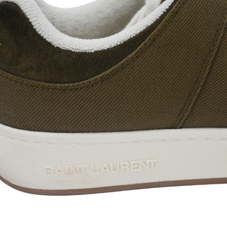 SAINT LAURENT | SL 61 Olive Canvas Low-Top Sneakers