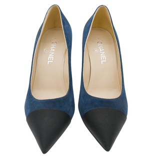 Gabrielle Blue Suede CC Pumps