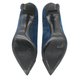 CHANEL | Gabrielle Blue Suede CC Pumps