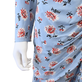 VERONICA BEARD | Rowe Sky Blue Floral Mini Dress