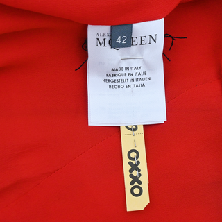 ALEXANDER MCQUEEN | Red Sleeveless Sheath Dress