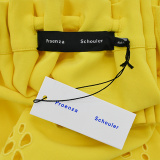 PROENZA SCHOULER | Yellow Crepe Halter Maxi Dress