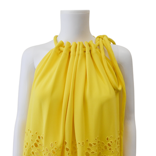 PROENZA SCHOULER | Yellow Crepe Halter Maxi Dress