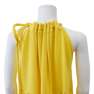 PROENZA SCHOULER | Yellow Crepe Halter Maxi Dress