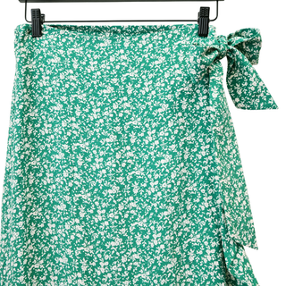 SEZANE | Melaine Garden Green Wrap Skirt