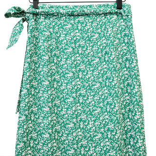 SEZANE | Melaine Garden Green Wrap Skirt