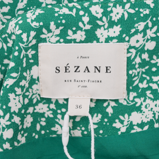 SEZANE | Melaine Garden Green Wrap Skirt