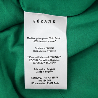 SEZANE | Melaine Garden Green Wrap Skirt