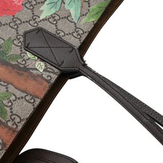 GG Supreme Tian Floral Bird Tote Bag