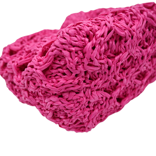 MARIA LA ROSA | Mini Datolite Crochet Fuchsia Top Handle Bag