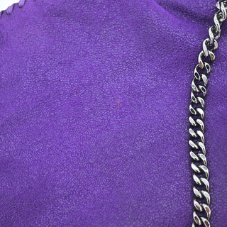 Purple Vegan Suede Falabella Mini Tote Crossbody Bag