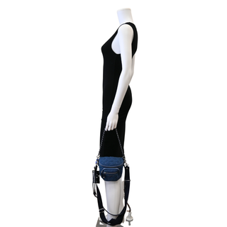 True Blue Denim Micro Crosby Sling Bag