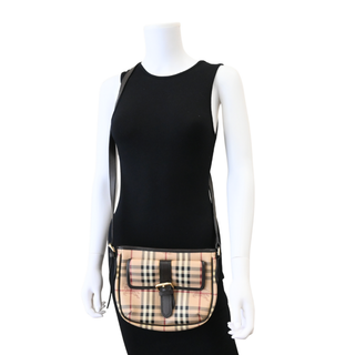 Haymarket Check Coated Canvas Crossbody Bag
