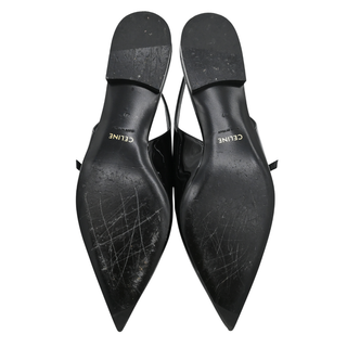 Judy Black Patent Mary Jane Slingback Flats