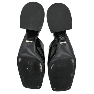 GUCCI | Black Patent Horsebit Heeled Mules