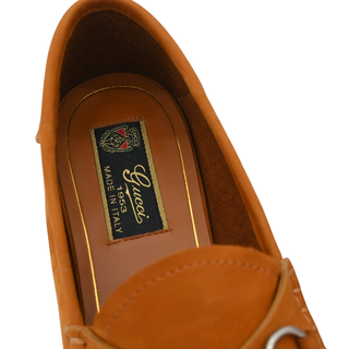 GUCCI | Camel Suede Horsebit Loafers