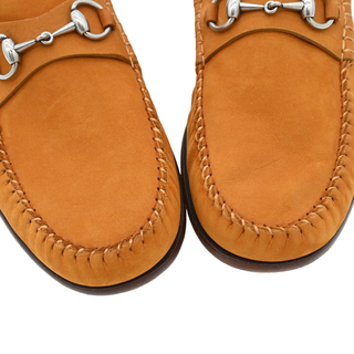 GUCCI | Camel Suede Horsebit Loafers
