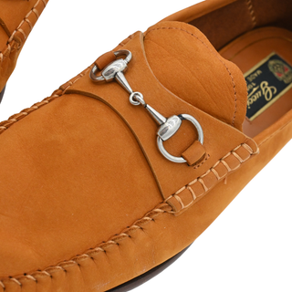 GUCCI | Camel Suede Horsebit Loafers