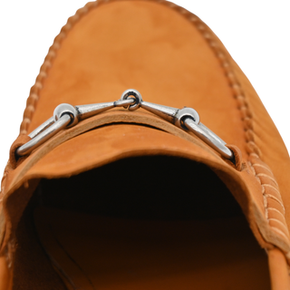 GUCCI | Camel Suede Horsebit Loafers