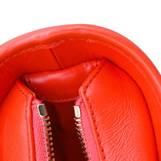 CHANEL | Orange Quilted Leather Gabrielle Hobo Shoulder Bag