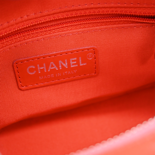 CHANEL | Orange Quilted Leather Gabrielle Hobo Shoulder Bag