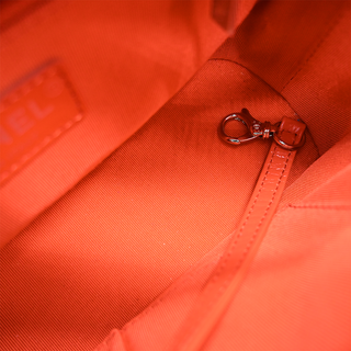 CHANEL | Orange Quilted Leather Gabrielle Hobo Shoulder Bag