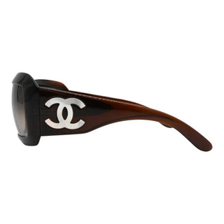 5076-H CC Brown Rectangle Sunglasses