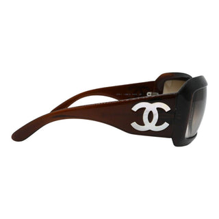 5076-H CC Brown Rectangle Sunglasses
