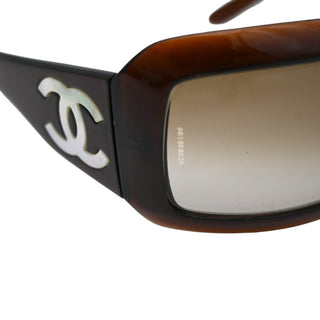 5076-H CC Brown Rectangle Sunglasses