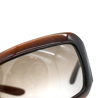 5076-H CC Brown Rectangle Sunglasses