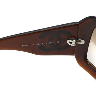 5076-H CC Brown Rectangle Sunglasses