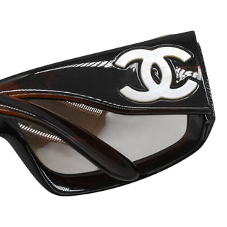 5076-H CC Brown Rectangle Sunglasses