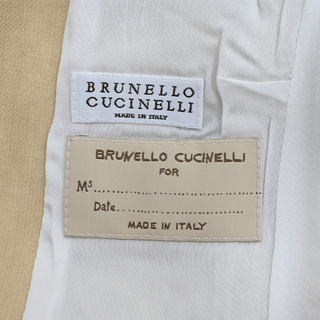 BRUNELLO CUCINELLI | Pale Beige Linen-Blend Blazer